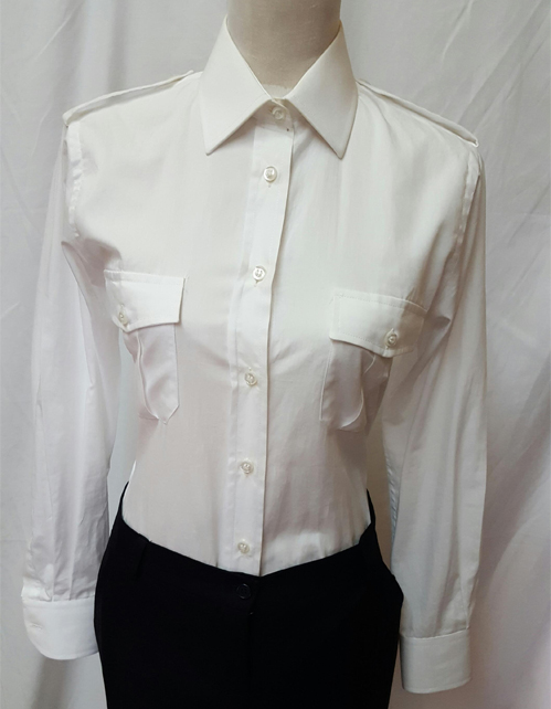 camicia militare donna bianca