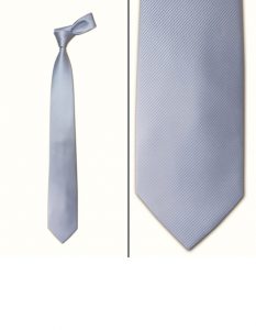 Cravatta color argento