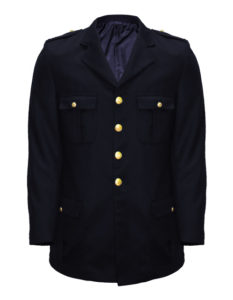 giacca militare uomo blu