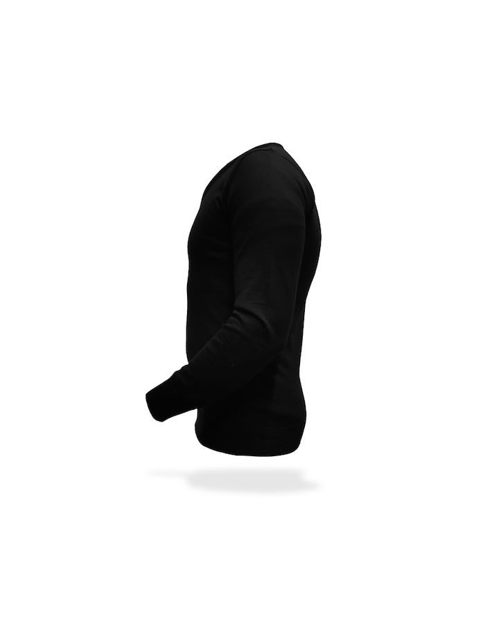 maglia sottogiacca uomo nera manica