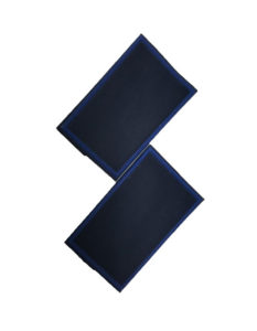 Tubolari Guardia Giurata in pvc colore blu con bordo di colore azzurro