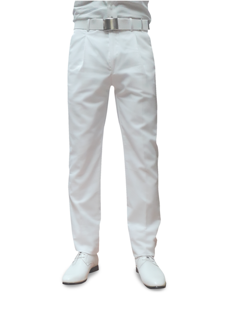 pantalone marina militare bianco in cotone