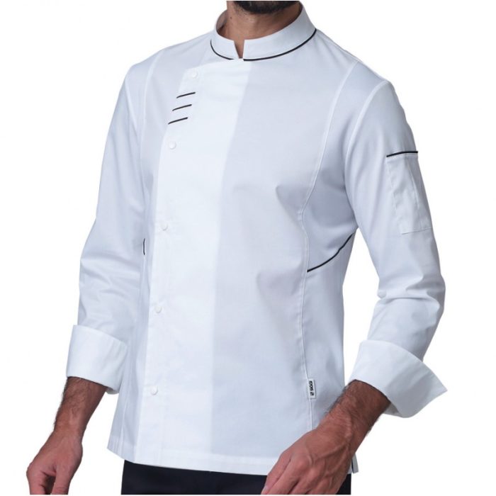 Elegante giacca da cuoco Siggi bianca